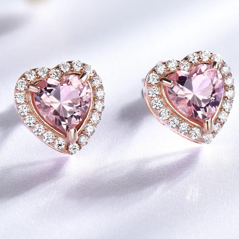 Серьги Pandora Розовое сердце (34649656)
