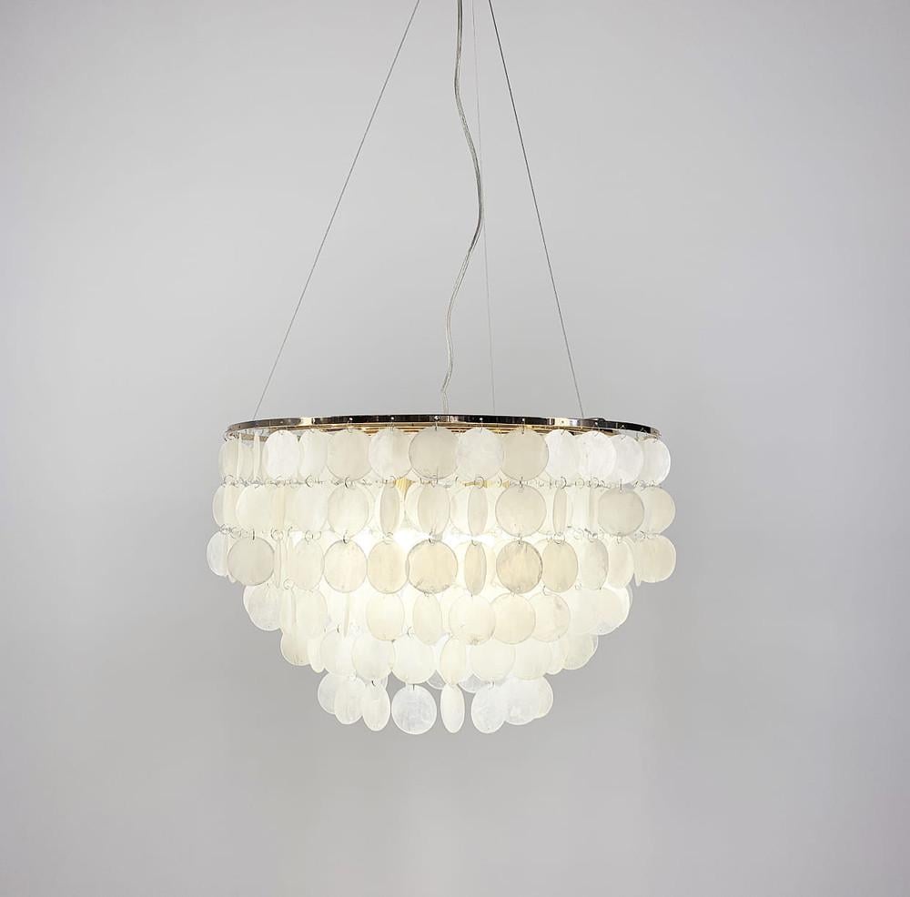 Люстра подвесная Athelia с перламутровыми монетками Ø 50 см (D 8598 GD+Shell) - фото 10 Люстра подвесная Athelia с перламутровыми монетками Ø 50 см (D 8598 GD+Shell) - фото 10