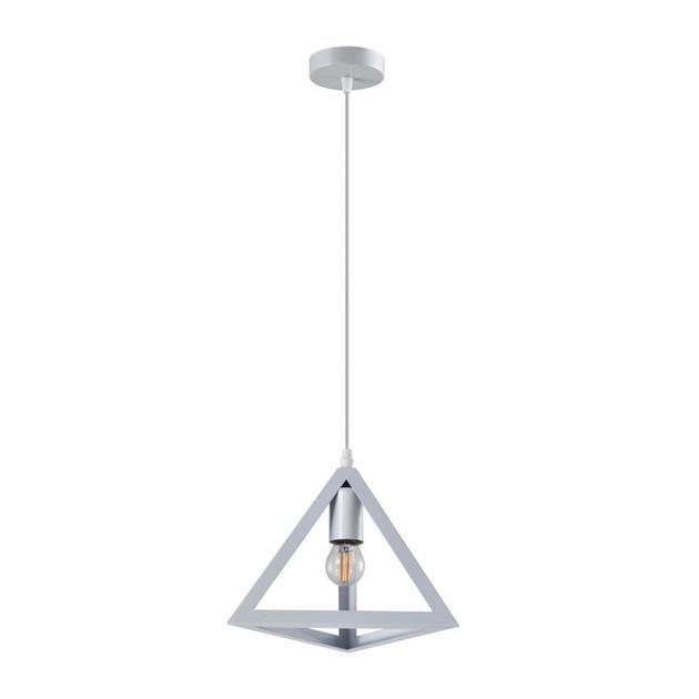 Подвесная люстра Sirius пирамида на один плафон Е27 IP20 TY-5205 WH 40W Белый (28686101)