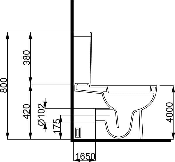 Унитаз напольный VIBA MILA керамический Белый (C15304) - фото 4 Унитаз напольный VIBA MILA керамический Белый (C15304) - фото 4