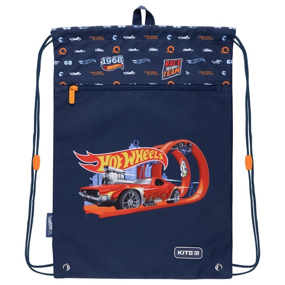 Сумка для обуви с карманом KITE Education Hot Wheels (HW22-601M-1)