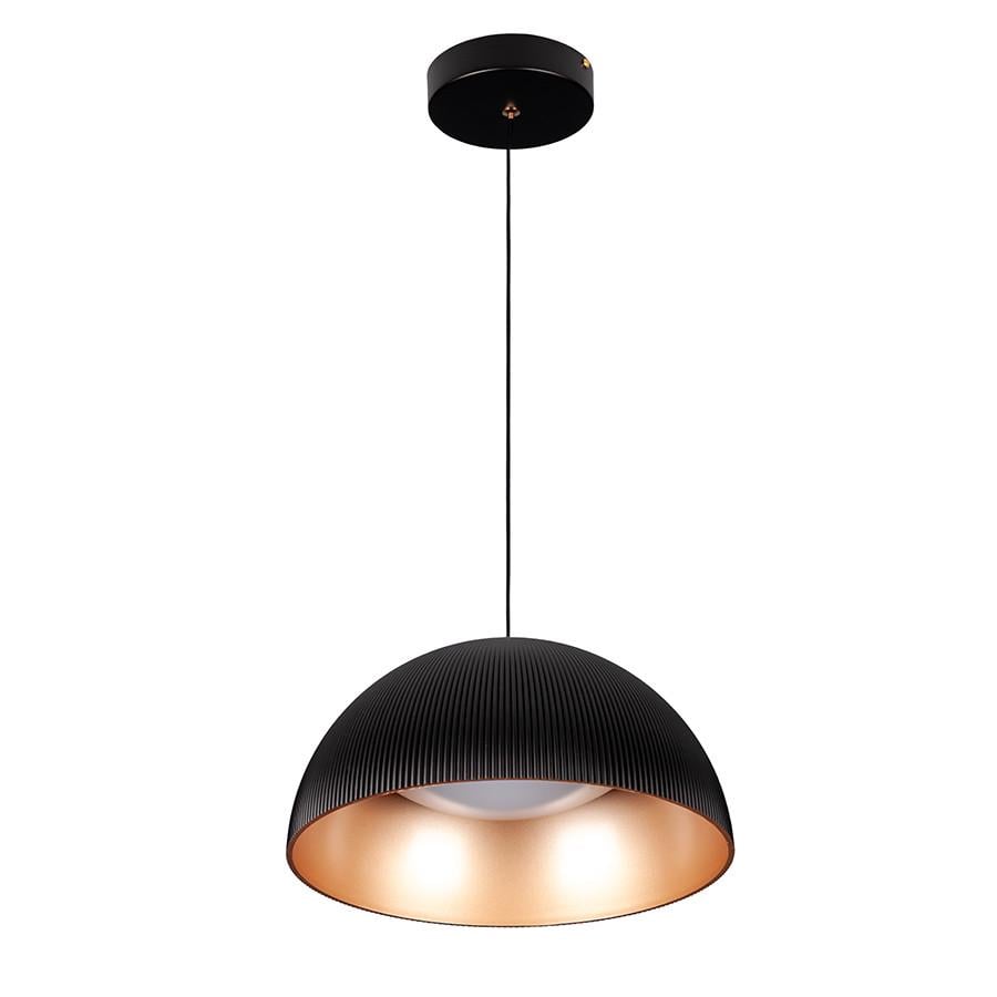 Люстра светодиодная 781PL3956 300 BK/GD 24W Черный снаружи/Золотой внутри