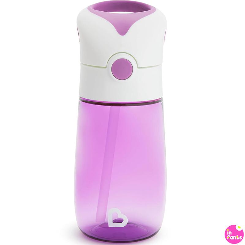 Пляшка для води Munchkin Flip & Go 340 мл Фіолетовий (00483) - фото 2 Пляшка для води Munchkin Flip & Go 340 мл Фіолетовий (00483) - фото 2