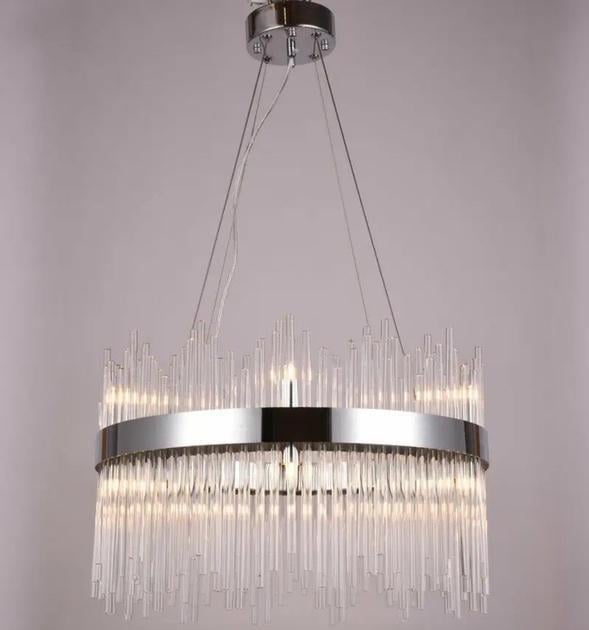 Люстра подвесная Sirius Ш 5070/600 CR круглой формы под двенадцать ламп G9 IP20 Хром (00000138901)