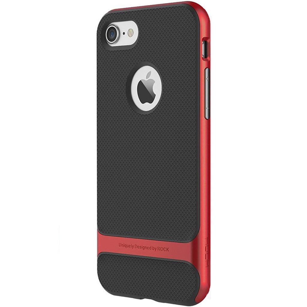 Чехол накладка Rock Royce Series Case for iPhone 8, Black-Red