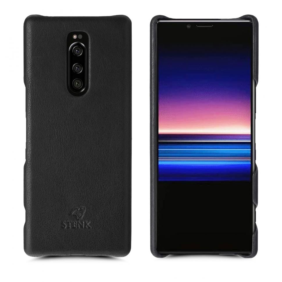 Кожаная накладка Stenk Cover для Sony Xperia 1 Черный (69451) Кожаная накладка Stenk Cover для Sony Xperia 1 Черный (69451)