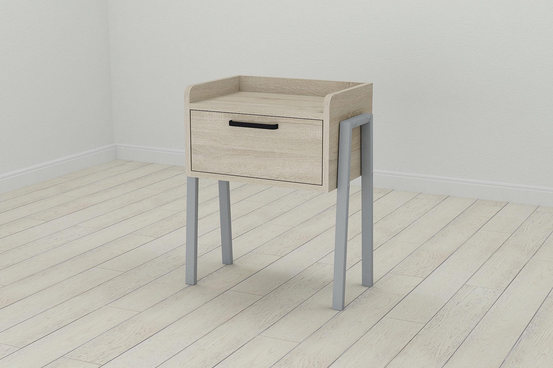 Тумба модульная Ferrum-decor Бетти металл/ДСП 16 мм 540x450x320 мм Серый/Сонома (FRD-103000)