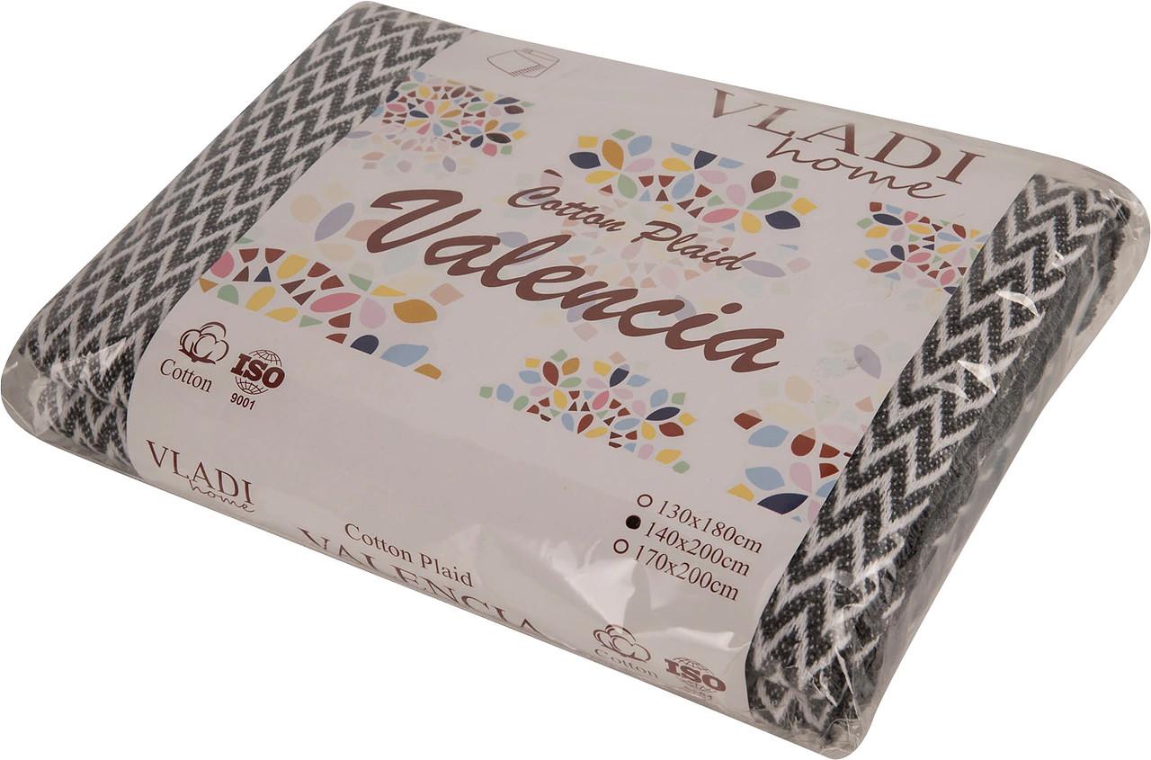 Плед вовняний Vladi Валенсія No1 Antonio 200х220 см євро Білий/Сірий (21075) - фото 2 Плед вовняний Vladi Валенсія No1 Antonio 200х220 см євро Білий/Сірий (21075) - фото 2