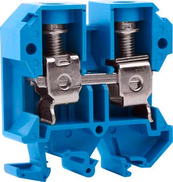 Клемма винтовая наборная E.NEXT e.tc.din.pro.35.blue 125А 35 мм2 х 58,5х18х62 мм Синий (p049023) - фото 2