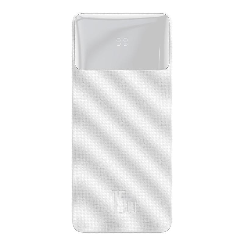 Зовнішній Акумулятор Baseus Bipow Digital 15W 20000mAh Білий (PPDML-J02)