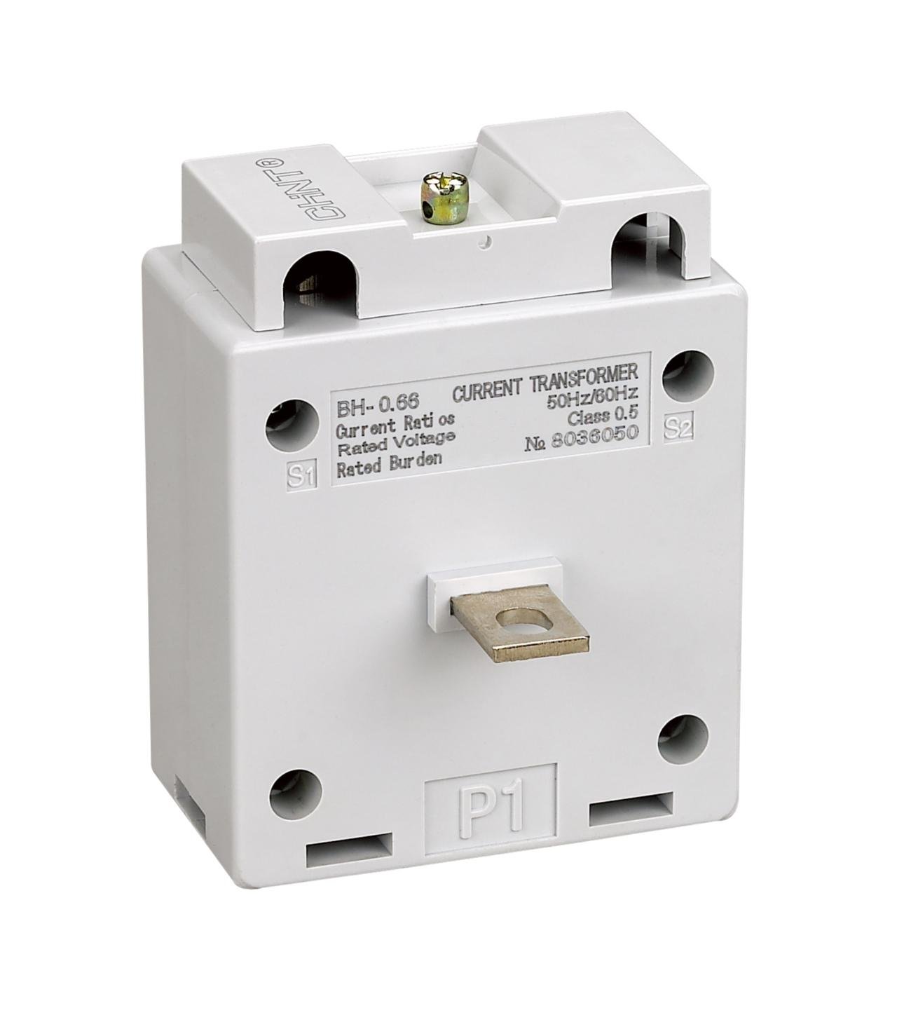 Трансформатор струму CHINT BH 0.66 15/5A CL0.5 з вбудованою шиною IEC (364904)