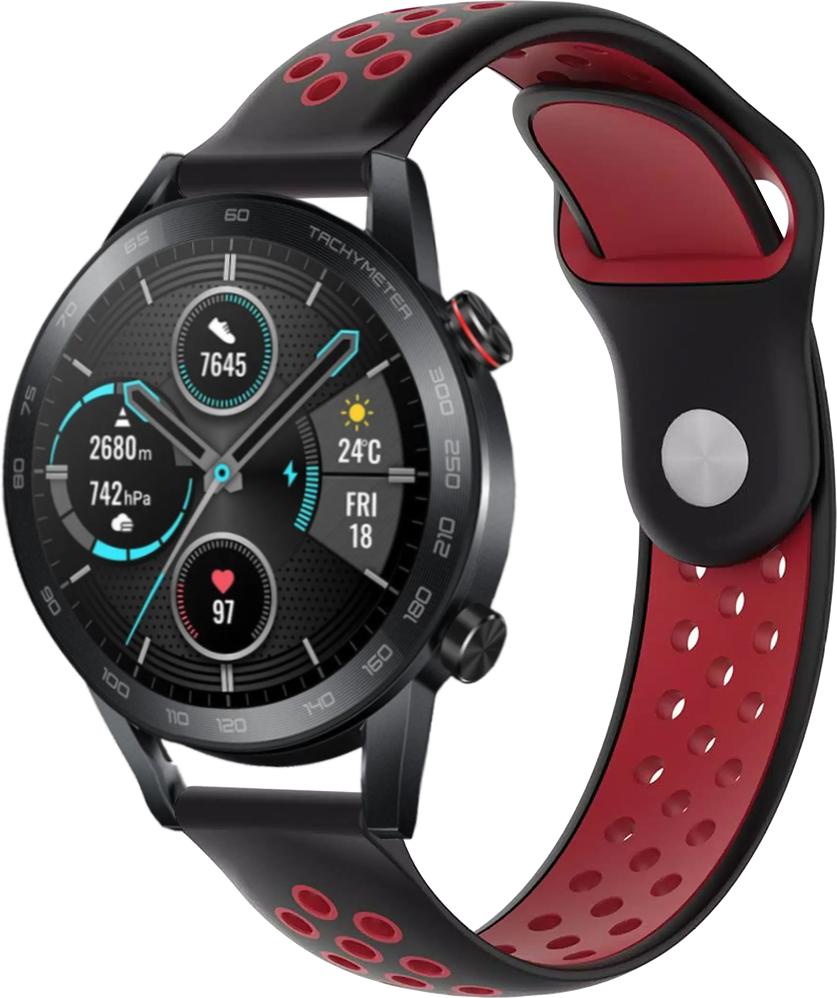 Ремешок Sport для Honor Magic Watch 2 46 мм 22 мм Black/Red (23052-44)
