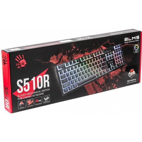 Клавіатура ігрова механічна A4-Tech S510R Bloody RGB USB підсвічування клавіш (575454) - фото 2