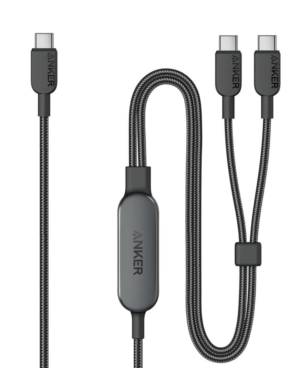 Кабель Anker 2in1 USB-C to USB-C 140W 1,2 м Black (2447122953)