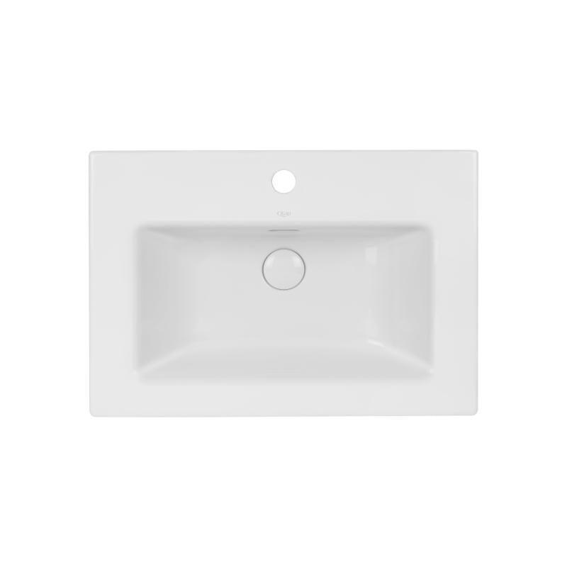 Раковина Q-tap Stork с донным клапаном White (QT1511L738W)