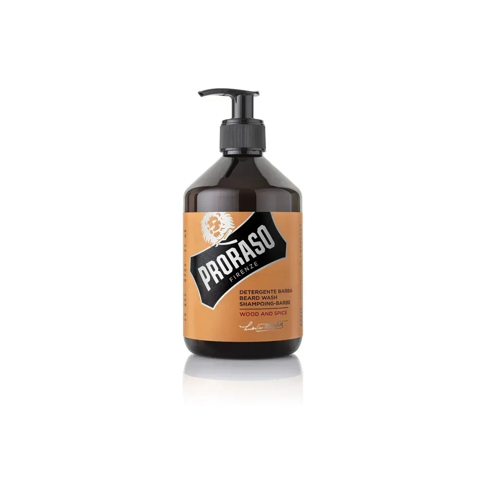 Шампунь для бороды Proraso Beard Shampoo Wood&Spice с древесно-пряным ароматом 500 мл