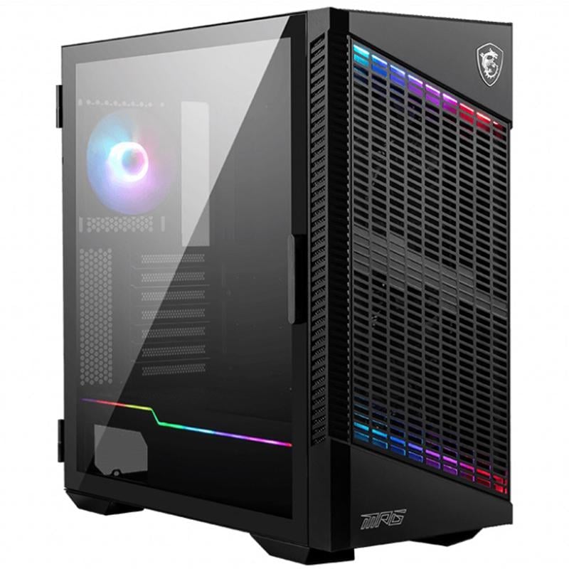Корпус для ПК MSI MPG Velox 100P Airflow Midi-Tower PSU ATX/MicroATX/Mini-ITX ARGB Black (35386438)
