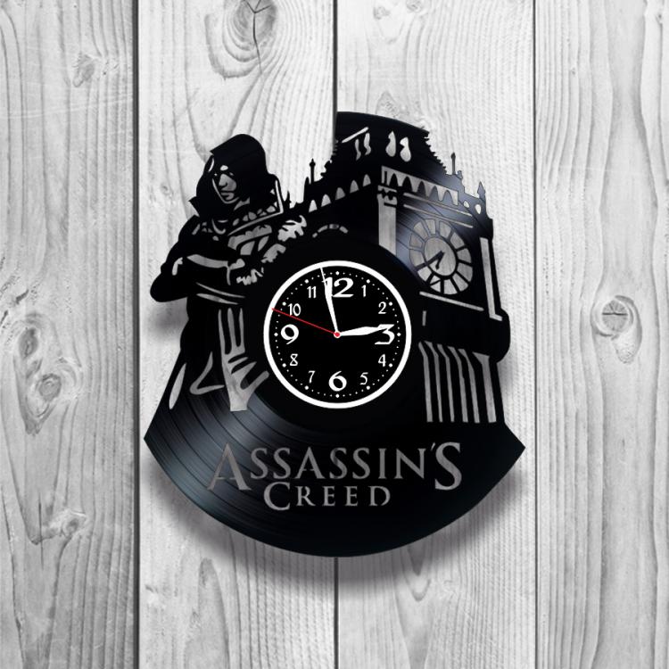 Часы настенные Assassin's Creed 0332 из виниловой пластинки