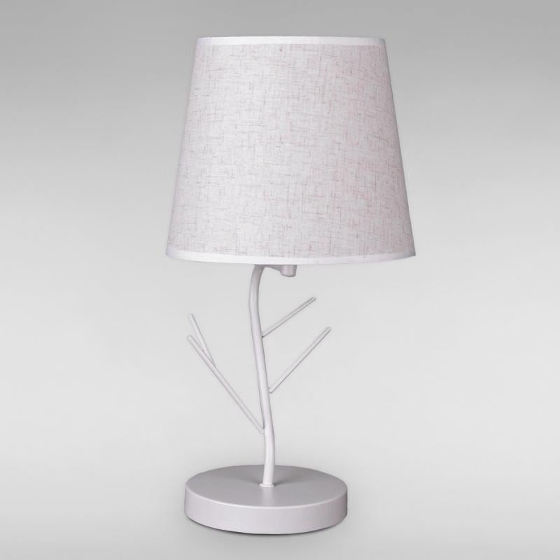 Настільна лампа з абажуром Light House DL-18317 Білий/Бежевий