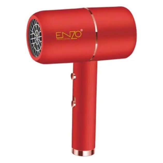 Фен для волос ENZO EN-6080 с ионизацией и функцией быстрой сушки Красный (28426697)