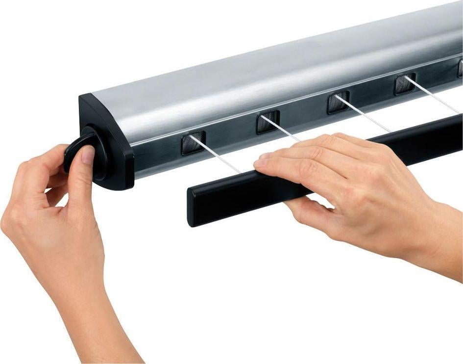 Сушарка для білизни настінна Brabantia Black Nylon 22 м (385766) - фото 2 Сушарка для білизни настінна Brabantia Black Nylon 22 м (385766) - фото 2