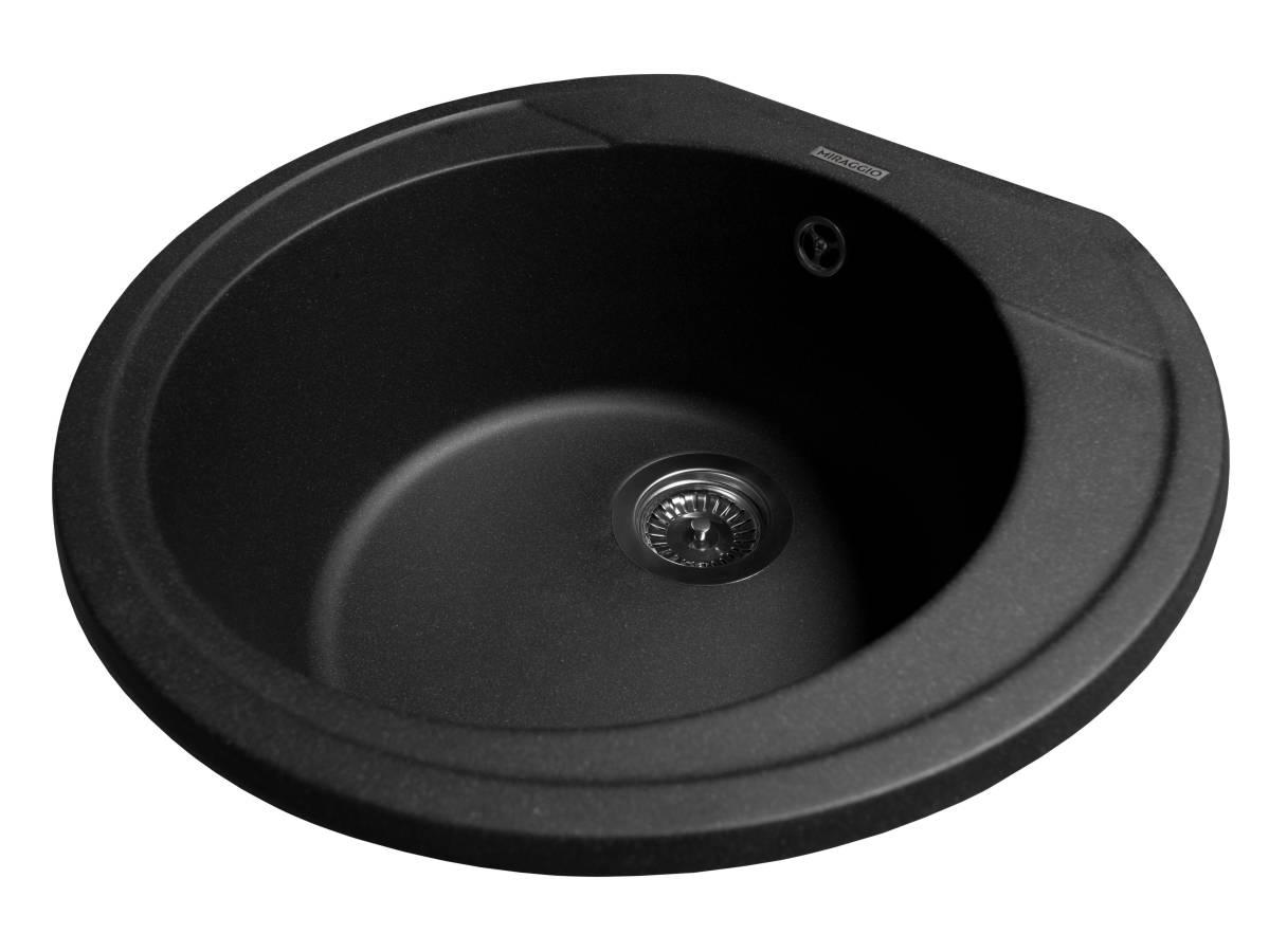 Кухонная мойка Miraggio TULUZA круглая Черный (83919)