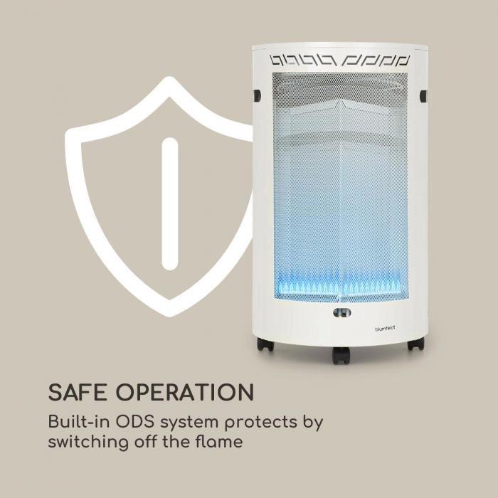 Газовый обогреватель Blumfeldt Bonaparte Fire Белый (10035030) - фото 2 Газовый обогреватель Blumfeldt Bonaparte Fire Белый (10035030) - фото 2