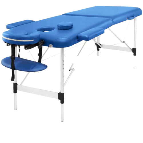 Масажний стіл складаний 4fizjo Massage Table Alu W60 Blue (P-5907739318404)