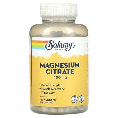 Витамины Solaray Magnesium Citrate 400 мг 180 капсул (308)