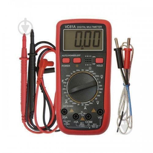 Мультиметр цифровой тестер UT61A Red (009898) - фото 4