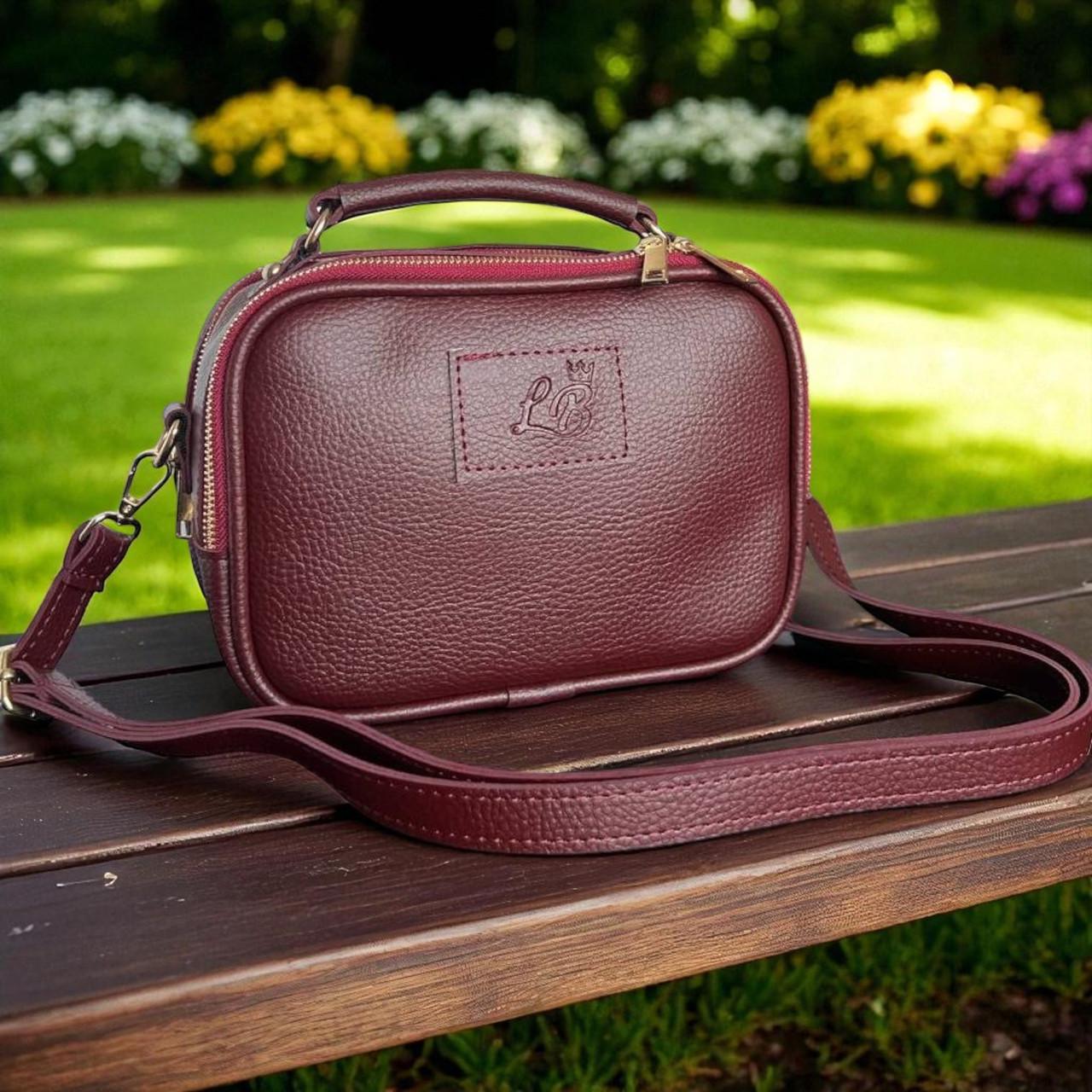 Сумка кросс боде женская маленькая через плечо на тонком ремне вместительная экокожа Бордо Сумка кросс боде женская маленькая через плечо на тонком ремне вместительная экокожа Бордо