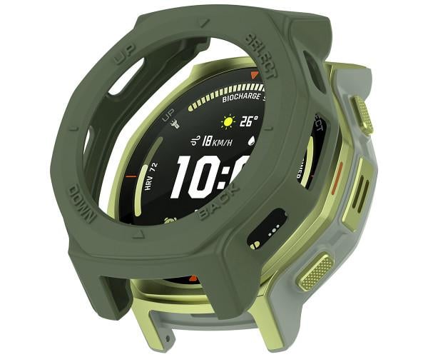 Чехол силиконовый защитный для смарт-часов Amazfit T-Rex 3 Pro 44 мм Зеленый