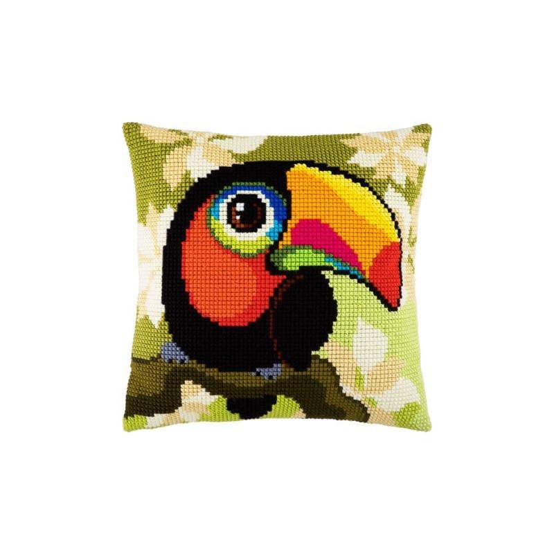 Набір для вишивки хрестиком подушки Чарівниця Z-41 Тукан (17027)