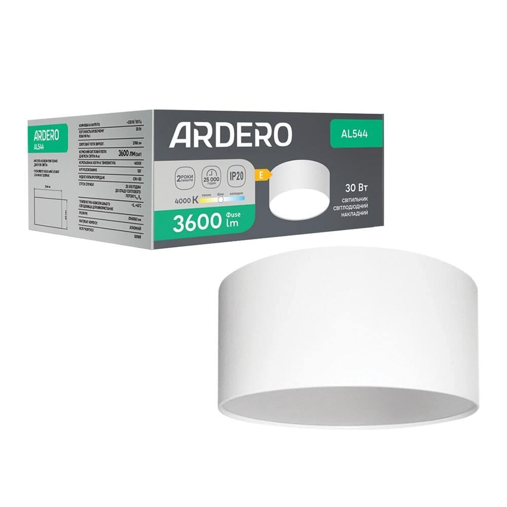 Светодиодный накладной светильник ARDERO AL544 30 Вт 4000K Белый (16433)