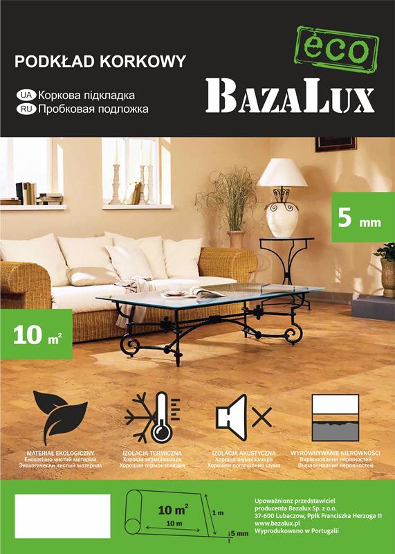 Подложка пробковая Bazalux Eco 10000х1000х5 мм 10 кв. м (12568) - фото 2