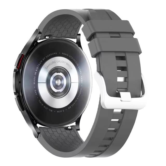 Ремешок для смарт-часов силиконовый 22 мм Type D Темно-серый (2371249447)