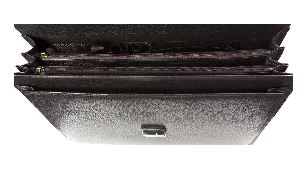 Портфель мужской Petek 781 кожаный Коричневый (781-46B-02)