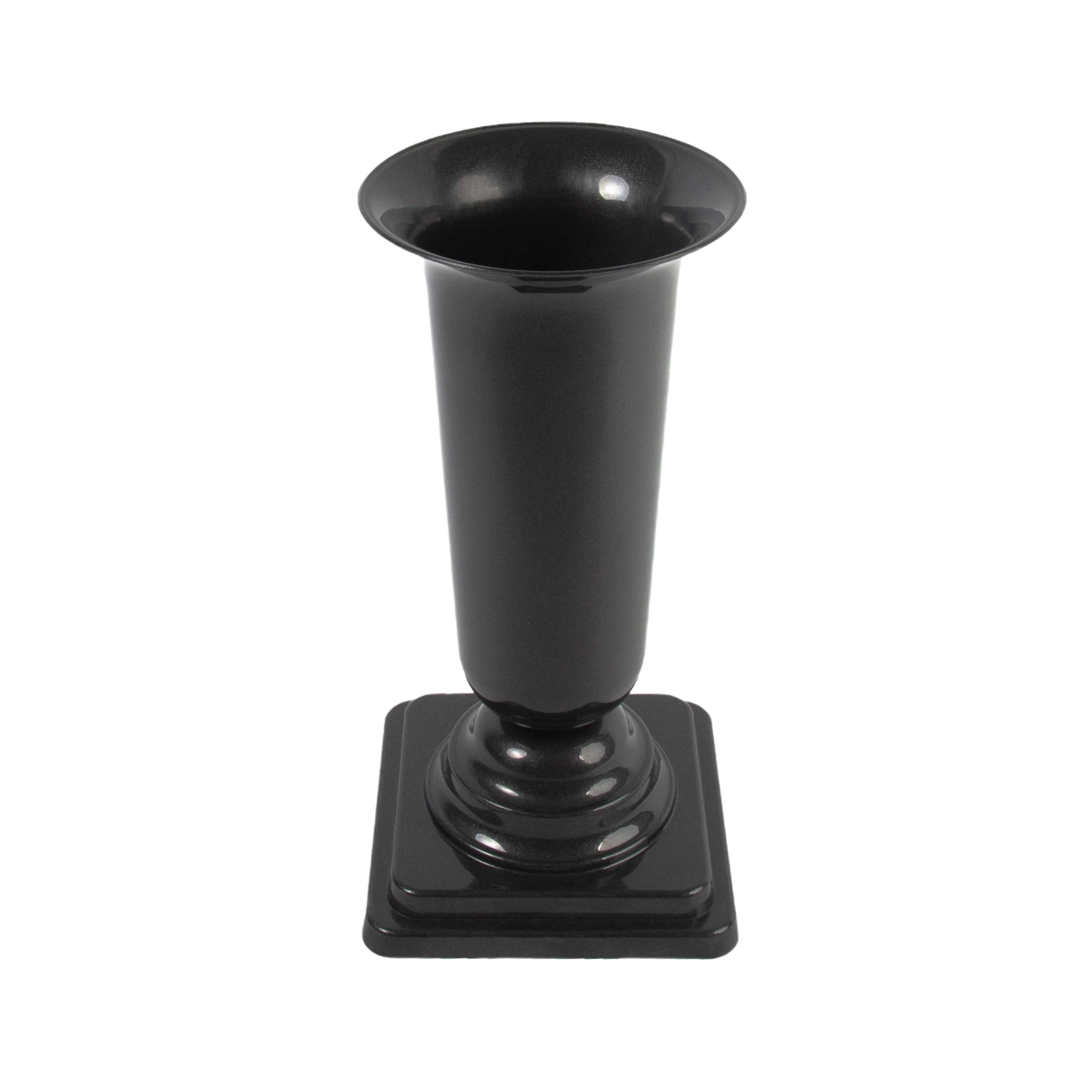 Вазон Дама с подставкой 15,5 см Графитовый (46552) - фото 2 Вазон Дама с подставкой 15,5 см Графитовый (46552) - фото 2