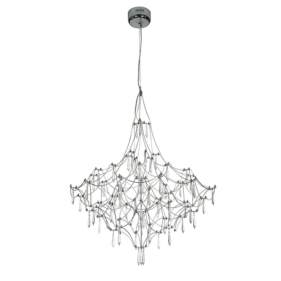 Люстра подвесная светодиодная Levistella LED 918L981 800 CH Хром