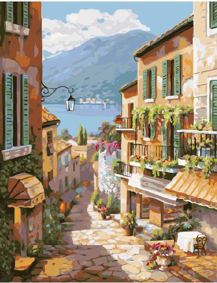 Картина по номерам Brushme Улочки города 40х50 см (GX4802)