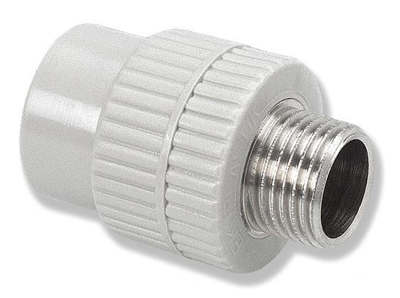 Переход с металлической наружной резьбой Wavin Ekoplastic 20 мм Rp-3/4 (SZE02025XX)