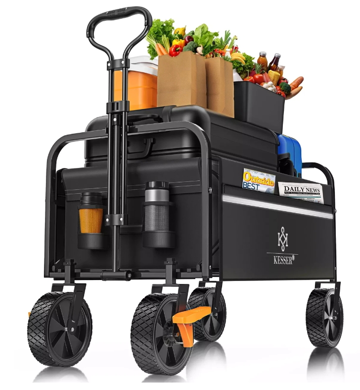 Тачка садово-строительная KESSER Oxford 600D 80 кг 90х52х102 см (4260635555078)