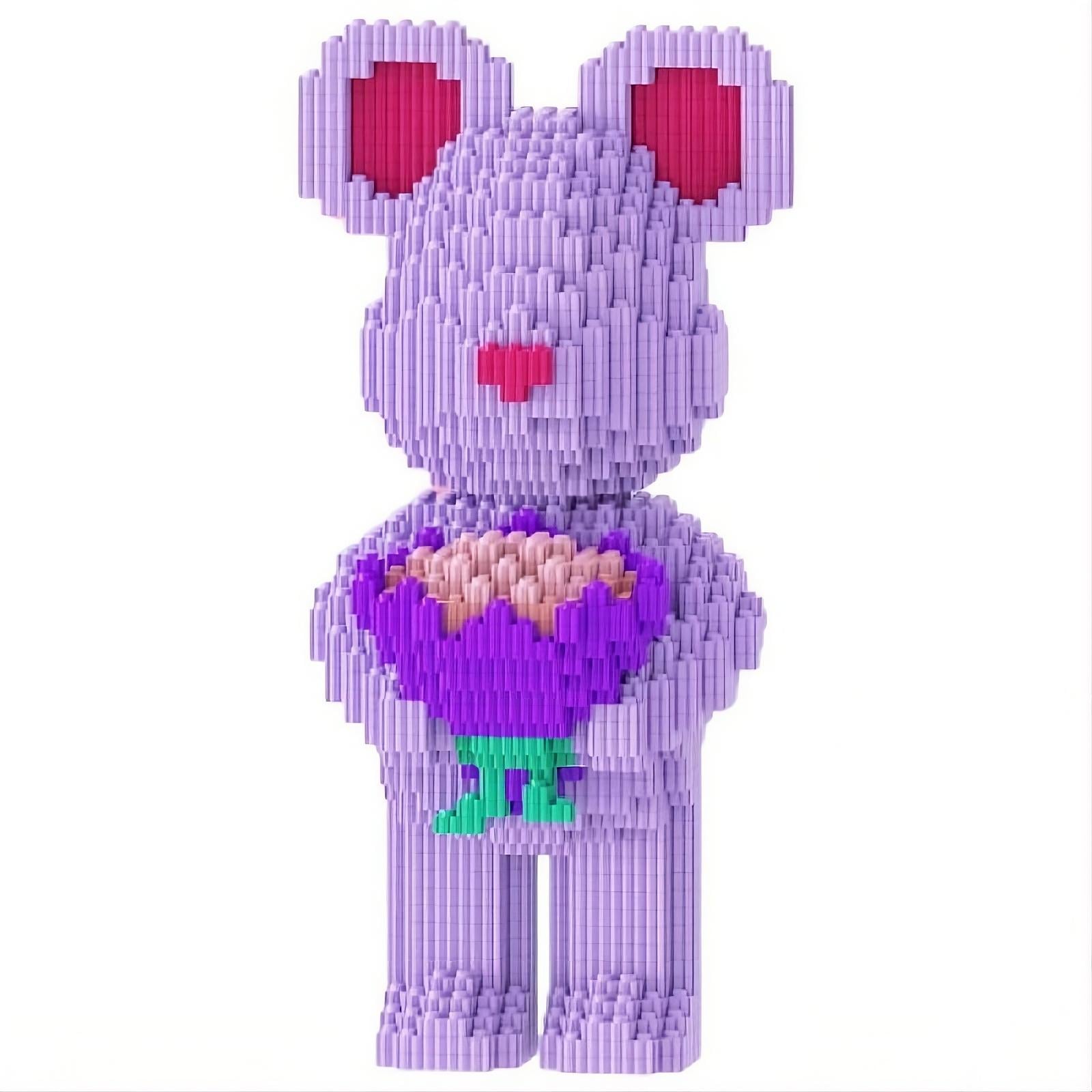 Конструктор детский DUZ Magic Blocks 9028 Мишка Тедди с букетом 1680 дет. (32692624)