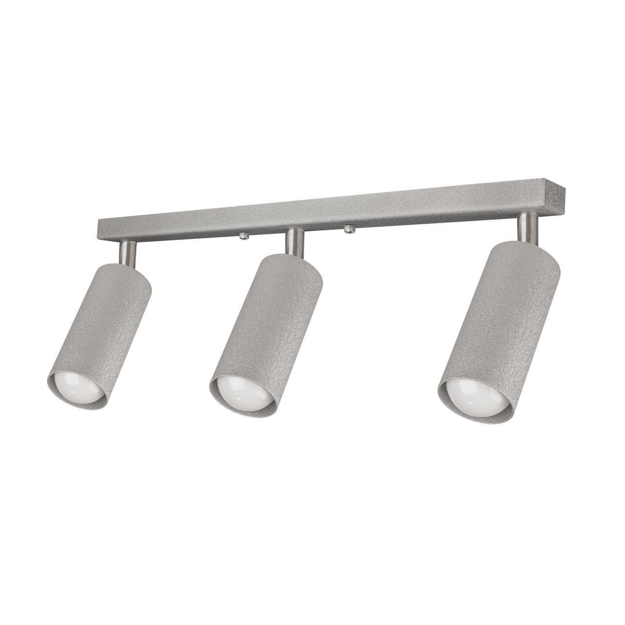 Светильник потолочный MSK Electric под лампы Е27 в стиле лофт с поворотным механизмом Серый (MR 1105-3 GR) - фото 1