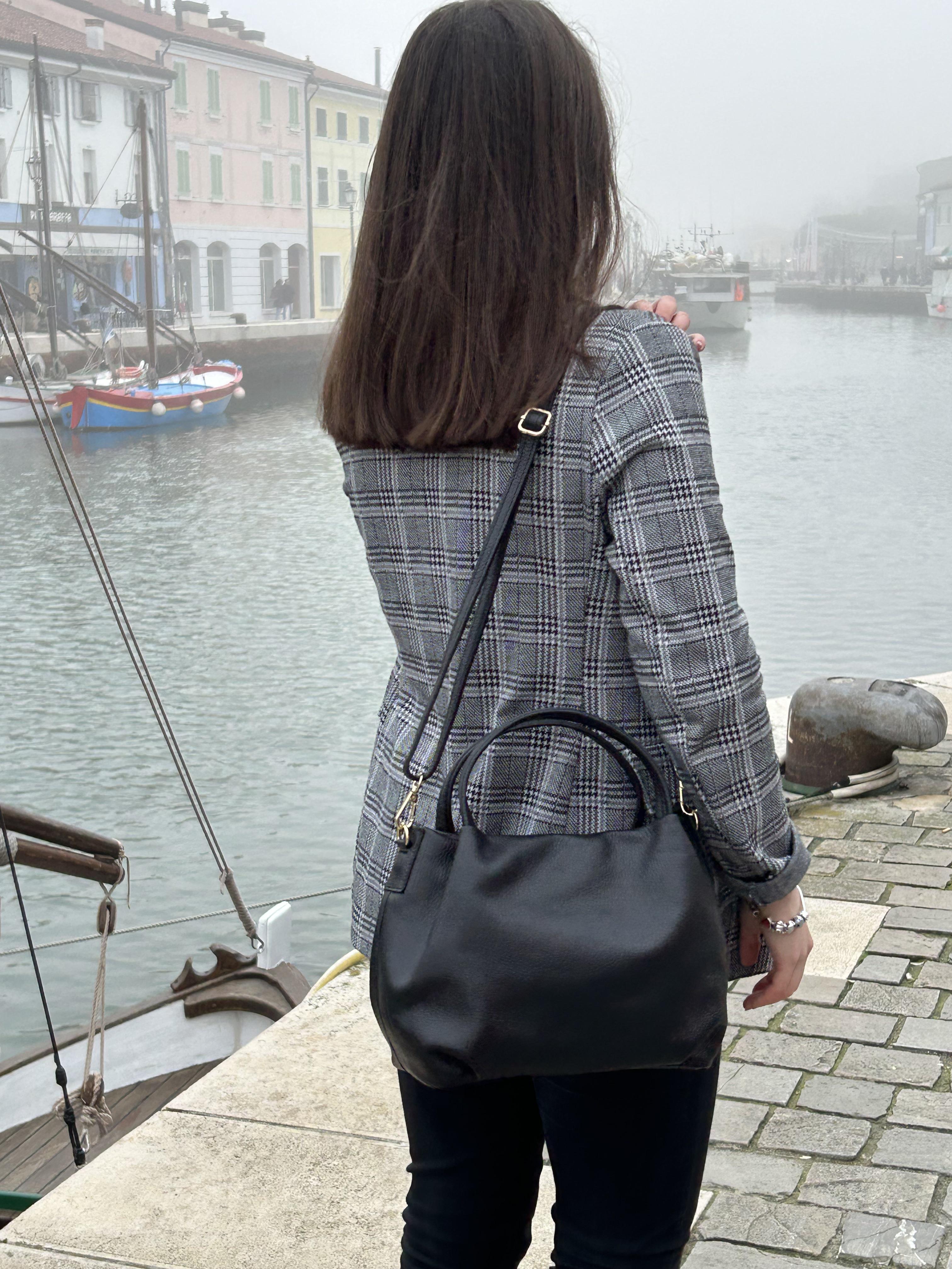 Сумка женская из натуральной кожи Черный (IT-1026-1) - фото 6 Сумка женская из натуральной кожи Черный (IT-1026-1) - фото 6