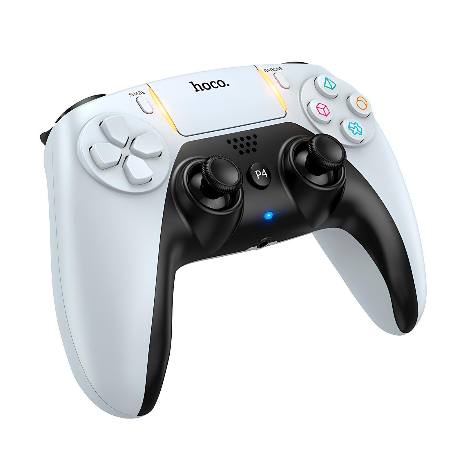Джойстик ігровий контролер Hoco GA1 Phoenix PS4/PC Wireless Game Controller White (d3883a27)
