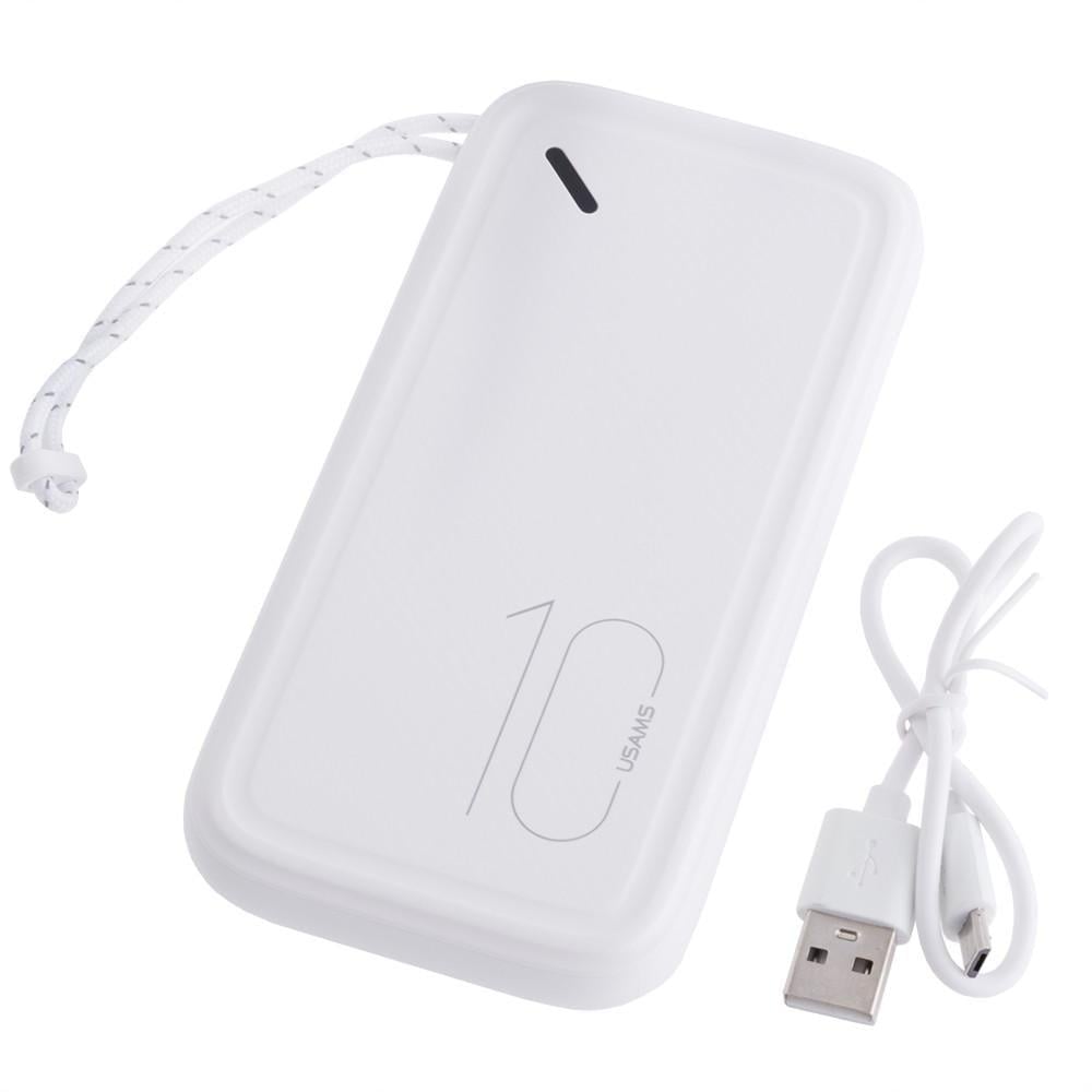 Повербанк USAMS US-CD150 PB56 10000 mAh 37 Wh 6000 mAh Белый