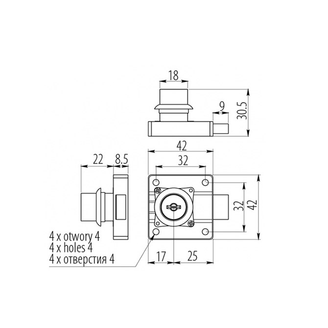 Замок електронний GTV 138 квадратний з цифровим ключем Хром - фото 2 Замок електронний GTV 138 квадратний з цифровим ключем Хром - фото 2