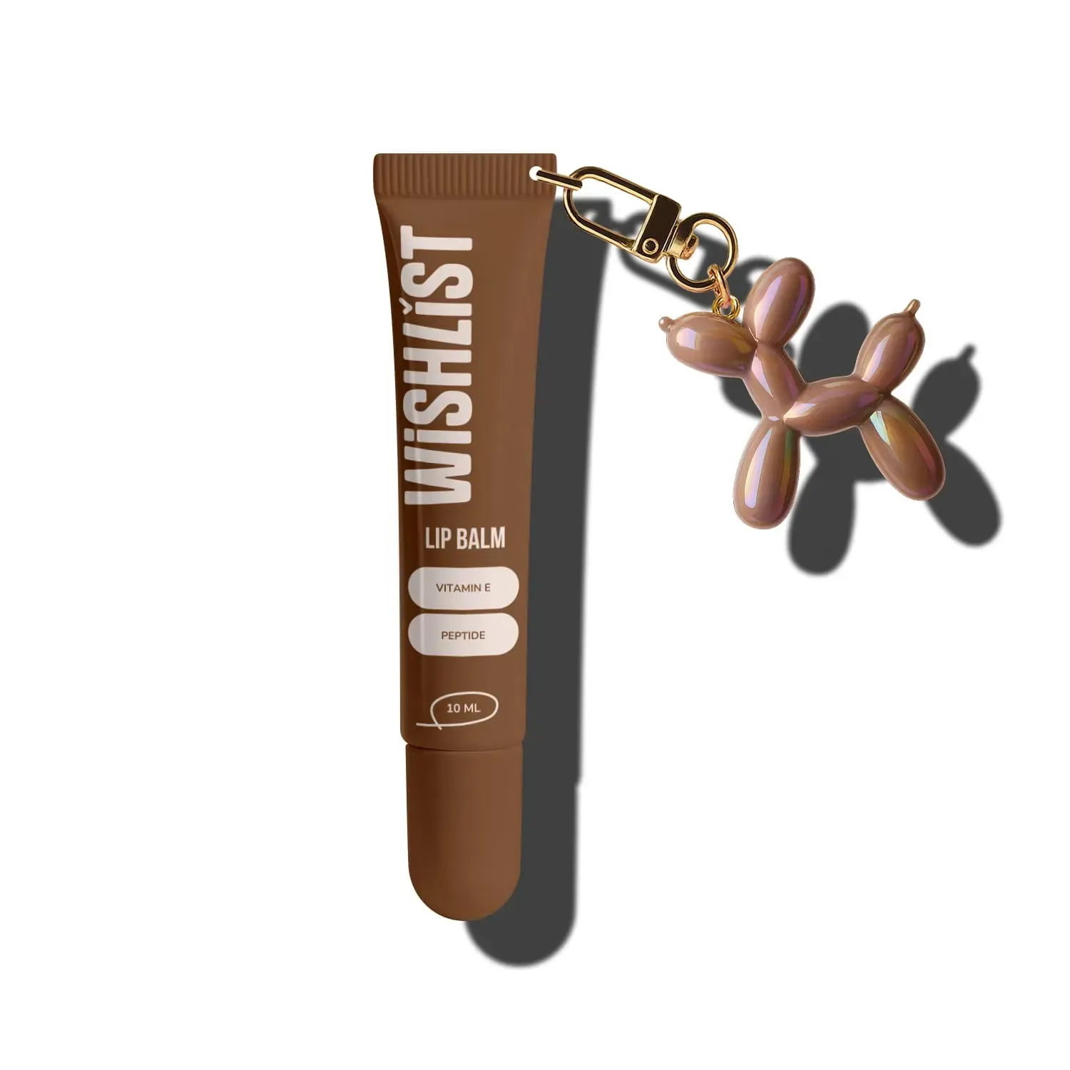 Бальзам-блиск для губ Wishlist Espresso Noir Lip Gloss Balm 10 мл з іграшкою-брелоком (WL-03-983)