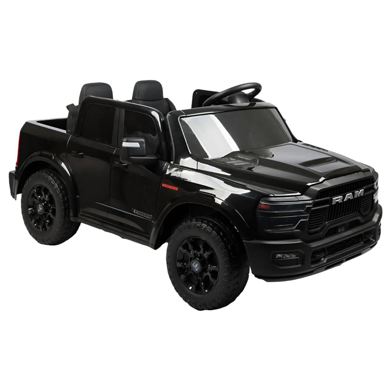 Детский электромобиль RM-6469-1 в стиле Dodge Ram 24V 2 мотора по 45W двухместный Bluetooth Черный (34953507)